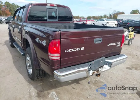 2004 Dodge Dakota Slt z USA, uszkodzony, nr VIN 1D7HG48NX4S691320